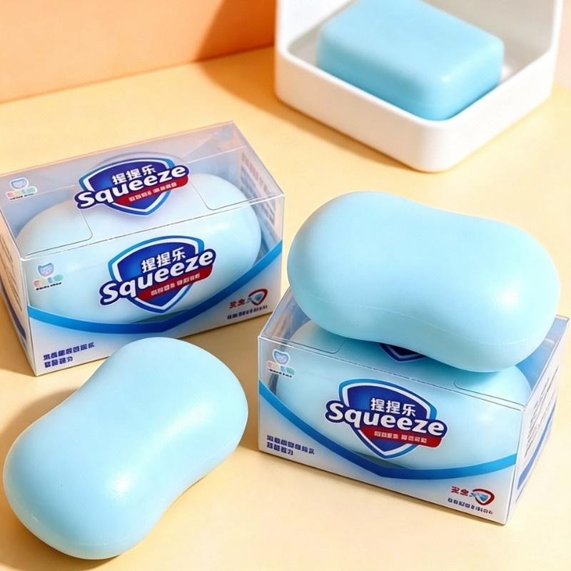 Handmade Imitation Soap Crunchy Soap Stress Toy Soft Asmr Fidget Toy Stress Relief Sensory Toy Slow Rebound Pocket Size