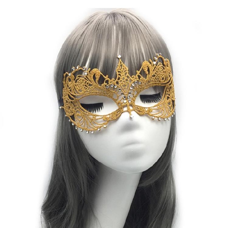 Half Face Mask Rhinestone Party Mask Antique Mask Nightclub Queen Eye Mask Gift