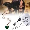 Cartoon Coraline Necklace Key Pendant Alloy Resin Material Children Gift Fans
