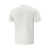 Li Ning Laufserie Vielseitiges Rundhals-Buchstaben-Bequemes Einfaches Schnelltrocknendes Kurzarm-T-Shirt Herren Oberteile Weiß-Birke-Grau ATSV367-2