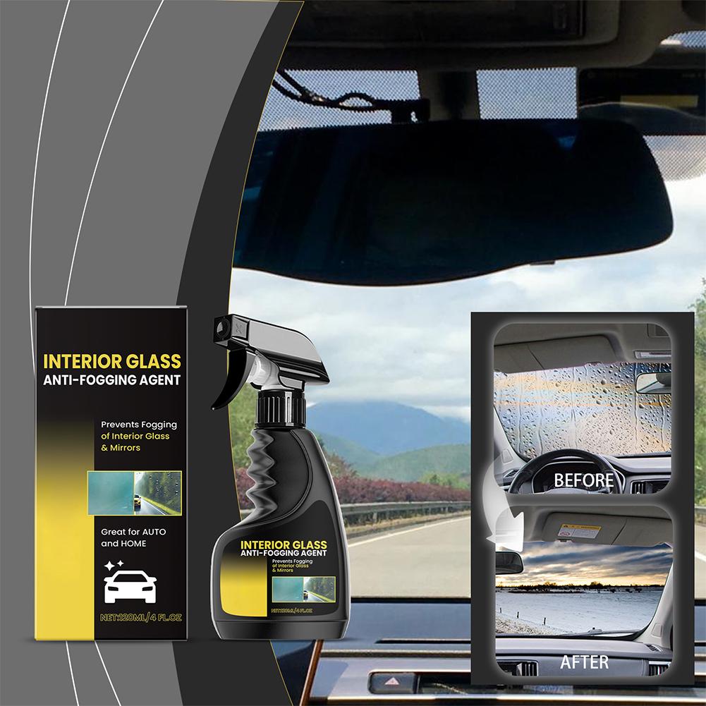 Car Anti-fog Agent Window Anti Fog Coating Agent Liquid Paint Care Polish Rainproof Auto Anti Fog Spray Glass Defogging Cleaner