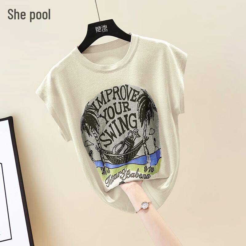 

Women s Printed Sleeveless Knit Top