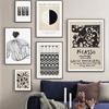 Abstract Picasso Flower Plant Stripe Girl Wall Art Prints Canvas Painting Nordic Poster Geometry Wall Pictures Living Room Decor