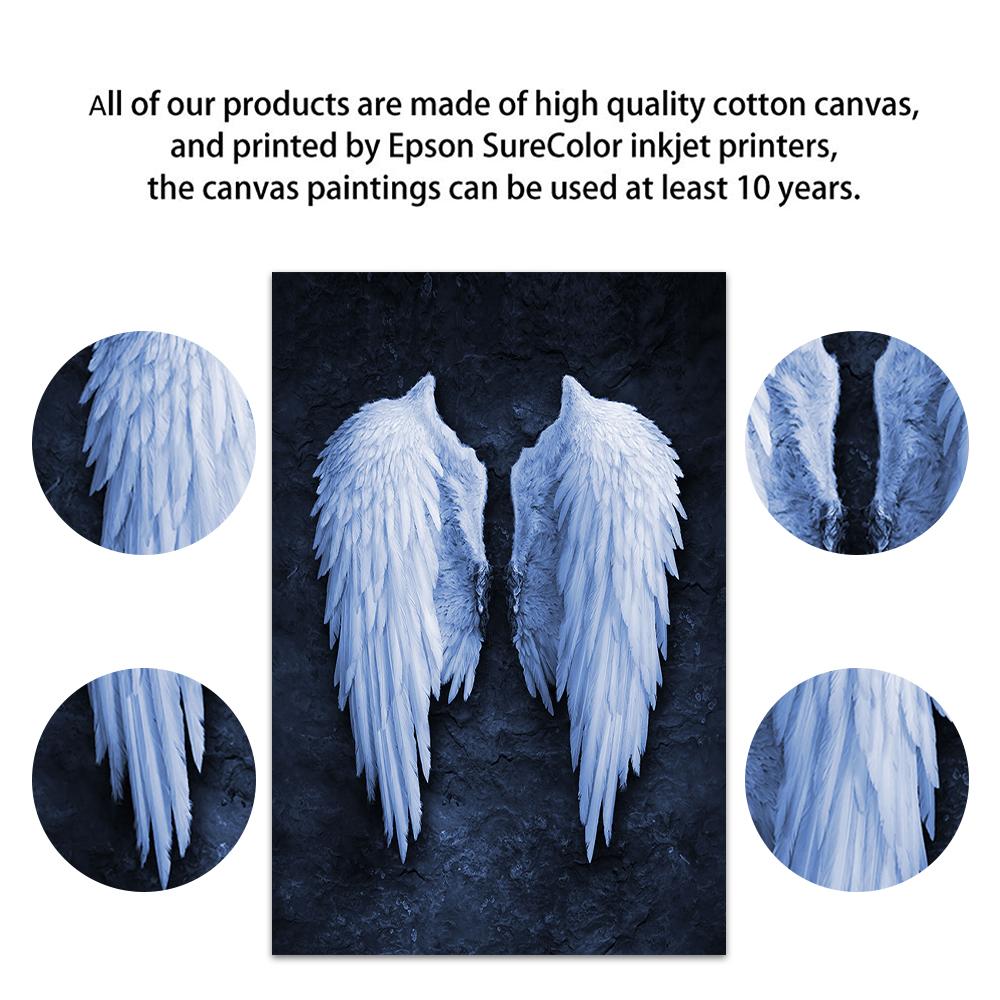 Angel Wings Vintage Wall Posters And Prints Black And White Wall Art Canvas Paintings Wings Art Wall Picture For Living Room