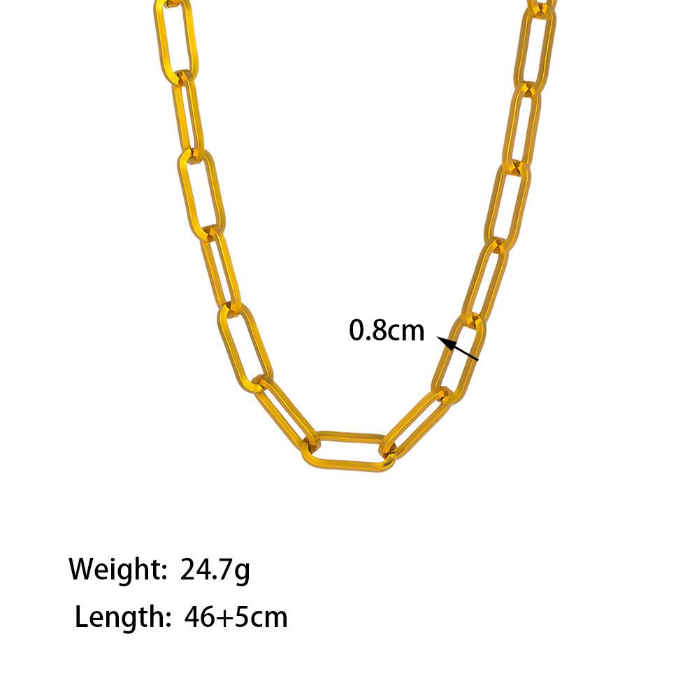Thick Chain Cuban Chain Hip Hop Necklace Bracelet Jewelry Women, New Trends