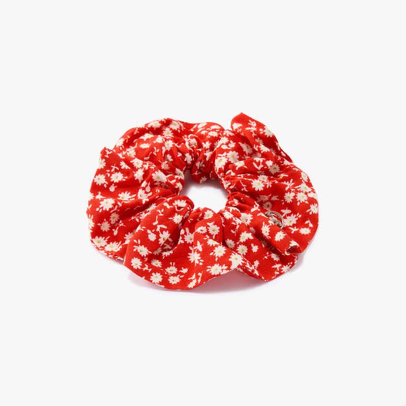 GCUT Floral Print Rayon Scrunchie_Red 7215290401