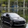 1:32 Mitsubishis JDM Lancer Evo X Open Door With Sound and Light Alloy Toy Car Model Ornaments For Children Gifts