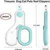Professional LED Light Cat Dog Nail Clipper Cutter Pet Claw Trimmer with Safe Lock Puppy Kitten Animals Care Grooming Accessorie