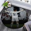 Okrągły Dywanik z Nadrukiem Jude Bellingham, Antypoślizgowy Zmywalny Okrągły Dywanik do Salonu Sypialni Pokoju Zabaw, Dekoracja dla Fana Sportu, Prezent na Święta Urodziny