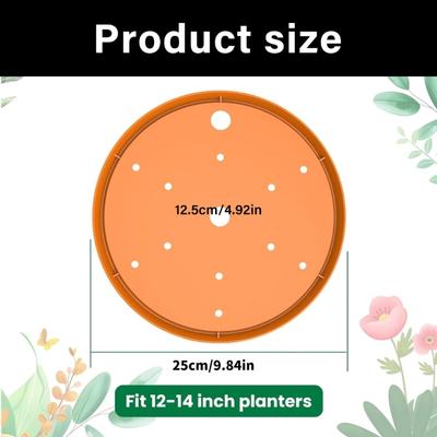 2 Stück Kunststoff Runder Blumentopf Einsatz Drainage Loch Blumentopf Drainage Tragbar Abnehmbar Blumentopf Füllstoff Ersatz