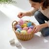 Yousheng 12 Pcs Multicolor Plastic Easter Eggs DIY Egg Painting Toy for for Home Kids Activities Easter Party Supplies