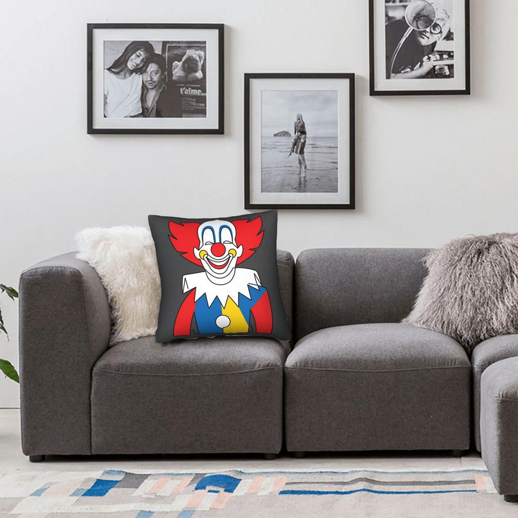 Funny Clowns B-Bozoeds Pillow Cover Graphic Cushion Cover Kawaii Pillow Case For Chair Sofa Home Decor