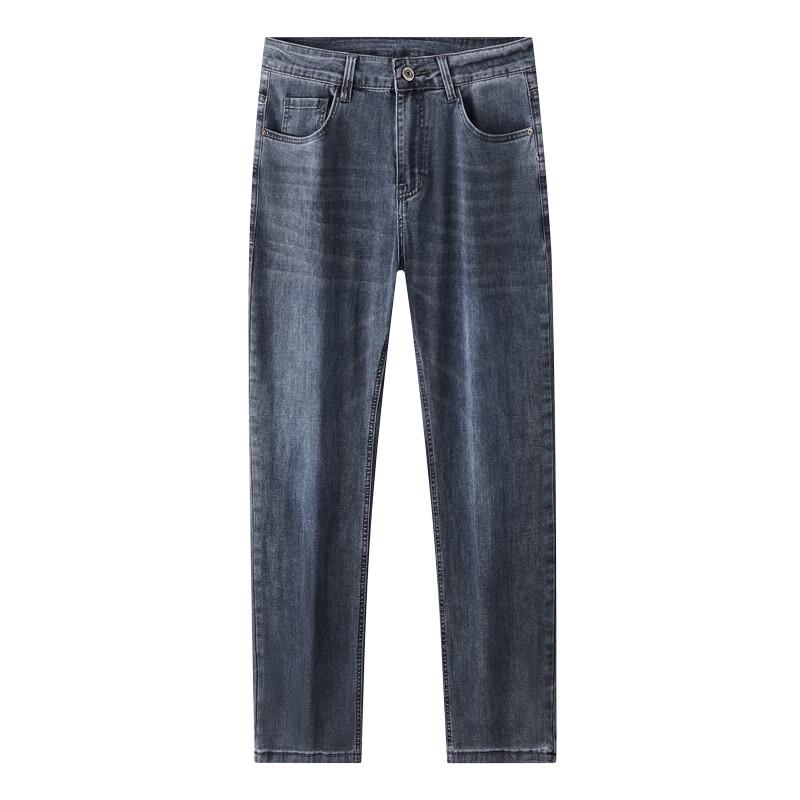 MONTAGUT Men's Soft Cotton Distressed Casual Denim Jeans