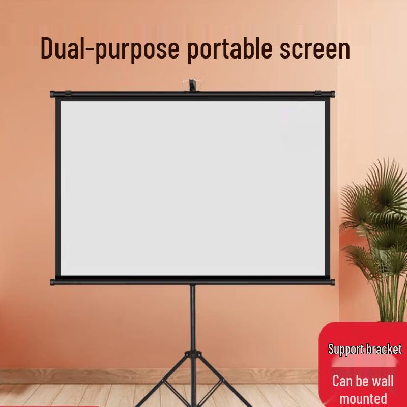Lancaihe 72-inch Portable Projection Screen with Stand