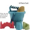 Children's Castle Sand Digging Sets Sand Scoop Summer Toy Beach Toys Sand Box for Kids Outdoor Baby Educational Interactive Gift