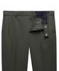 MUSINSA STANDARD Wide Hidden Banding Crop Slacks [Dusty Khaki]