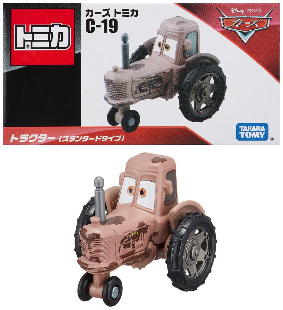 Takara Tomy Disney Cars Tomica C-19 Трактор (Стандартный Тип) Игрушечная машинка-миниатюра для детей от 3 лет и старше
