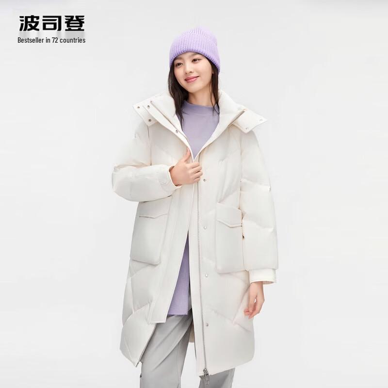 

Bosideng B30145252 Mid-Length Hooded Down Jacket 180/100A