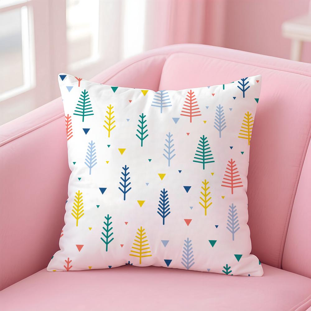 Nordic Simple Floral Polka Dot Plants Art Cushion Cover Pillowcase Short Plush Invisible zipper Room Sofa Cushion Cover