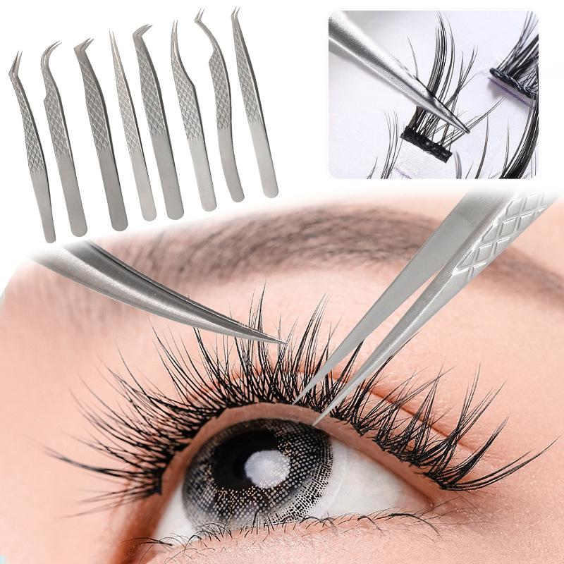 Pinzette A Punta Dritta Per Extension Ciglia – Diamond Beauty - Foto 8