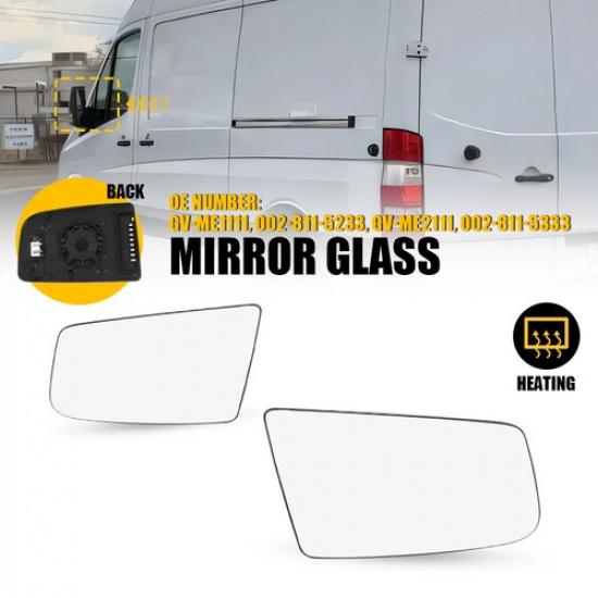 Right Left Side Mirror Glass Power Heated For Mercedes-Benz Sprinter 2010-2018 H
