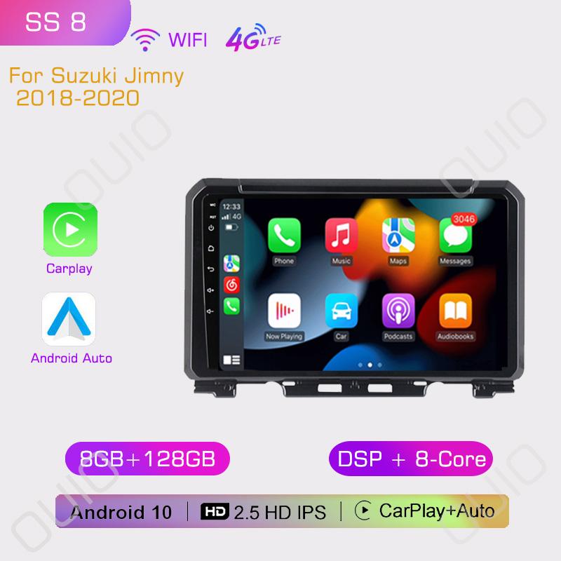 2din 8G+128G IPS 9inch Android10 Car Radio Multimedia Player Carplay Auto GPS Navigation DSP BT For Suzuki Jimny 2018 2019 2020