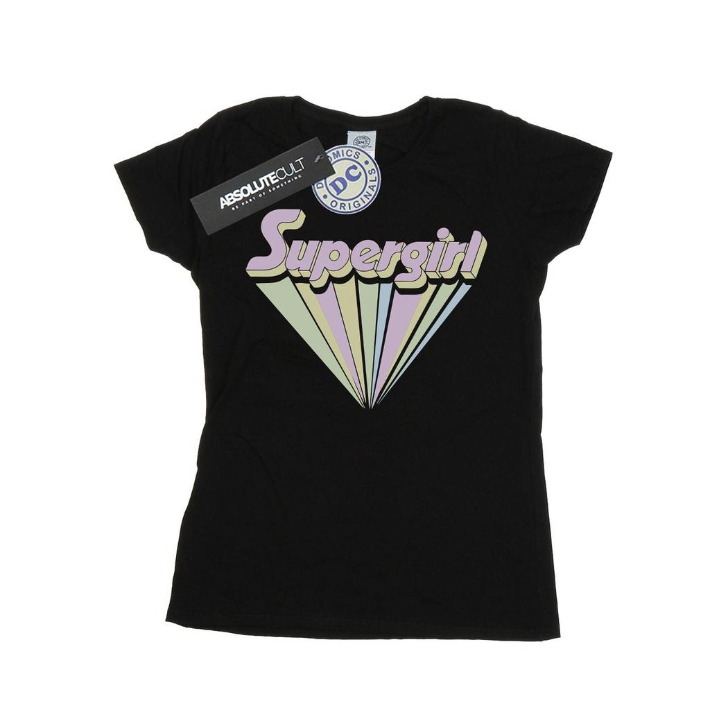 DC Comics Womens/Ladies Supergirl Pastel Logo Cotton T-Shirt