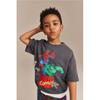 H M Print Sweatshirt 2 Piece Set Gray Marvel Comics