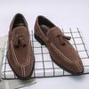 Novelty Britain Pointed Black Brown Tassels All Match Shoes For Men Casual Loafers Formal Dress Footwear Sapatos Tenis Masculino