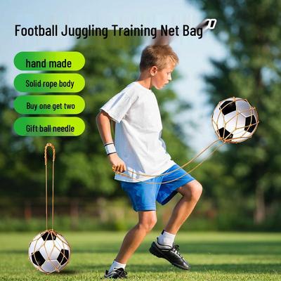 Children's Football Juggling Net Bag: Easy Sports Toy for Indoor and Outdoor Play, No Ball Pickup Required