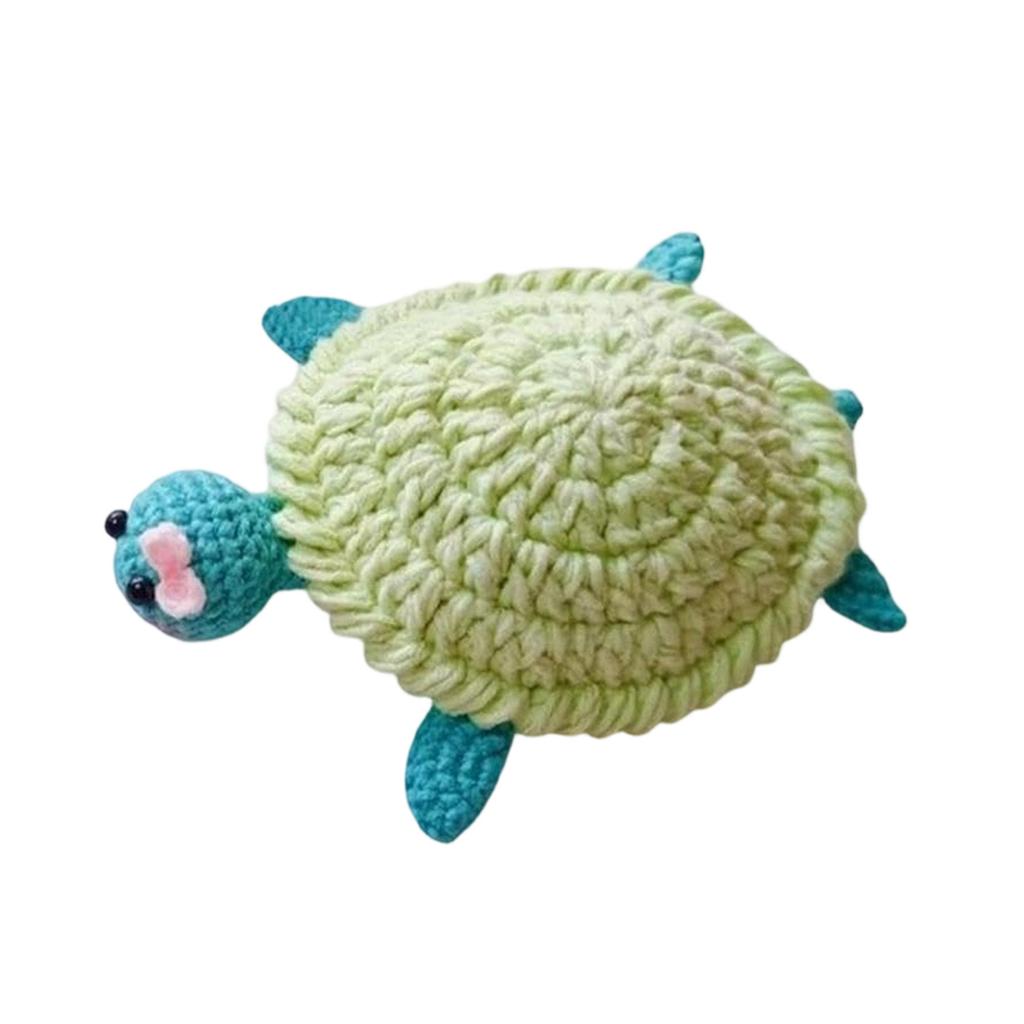 Handmade Crochet Animal Shaped Coaster with Unique Textured Design Durable Soft Material for Home Office Use and Decorative Purposes