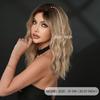 Gradient Blonde Small Lace Wig for Women - Short Curly Hair Natural Forehead Part, Voluminous Daily Quick Beauty, Fashion Full Cap