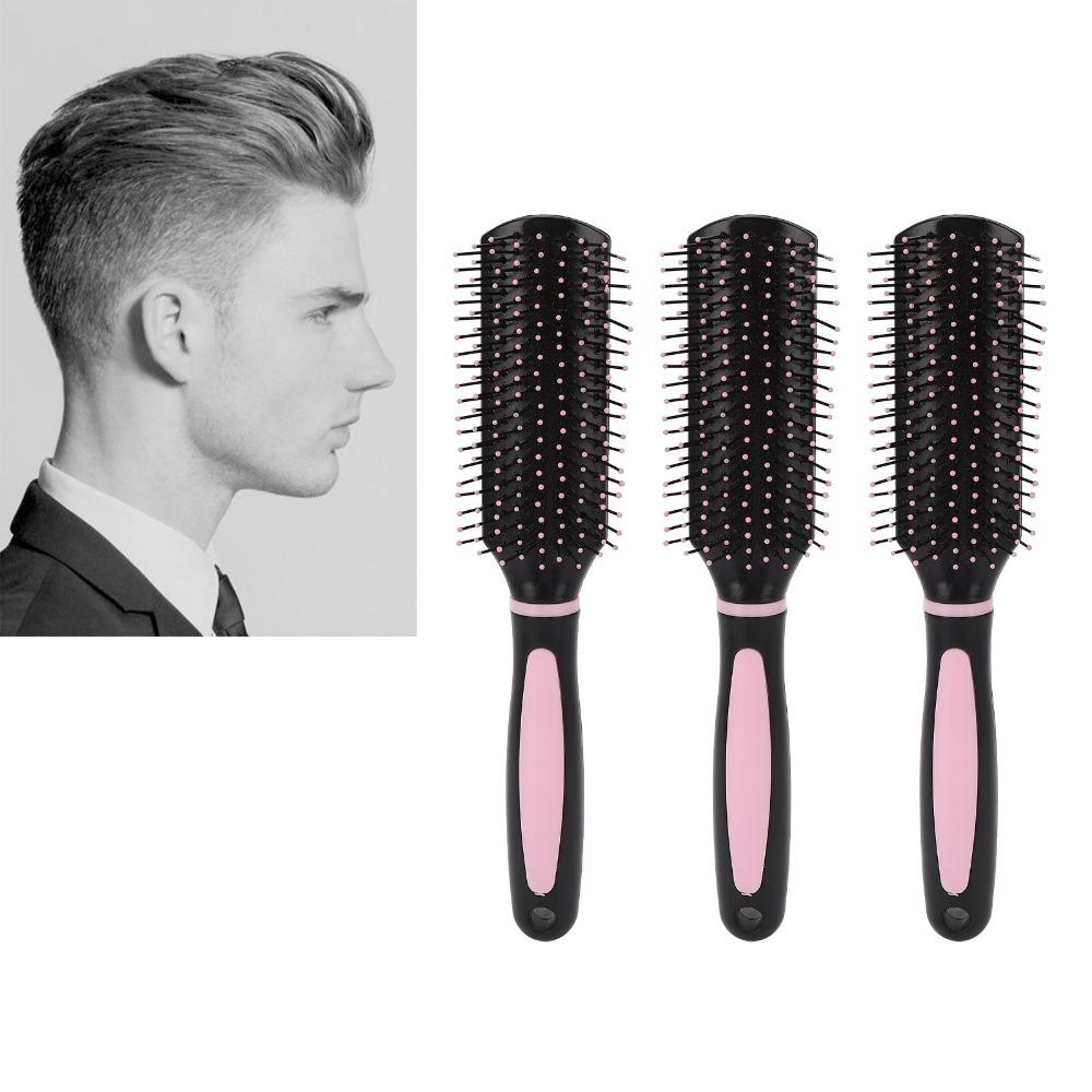 3pcs Professional Scalp Massage Brush Rounded Comb Teeth Detangling Hair Brush For Women