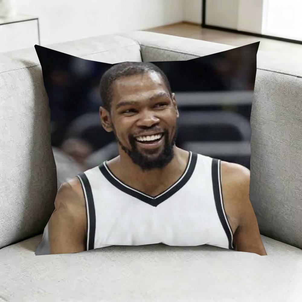Basketball SSports Kevin DurantT Square DoubleSided Printed Pillow Case Bedroom Bedside Pillow Sofa Cushion Cover Gift