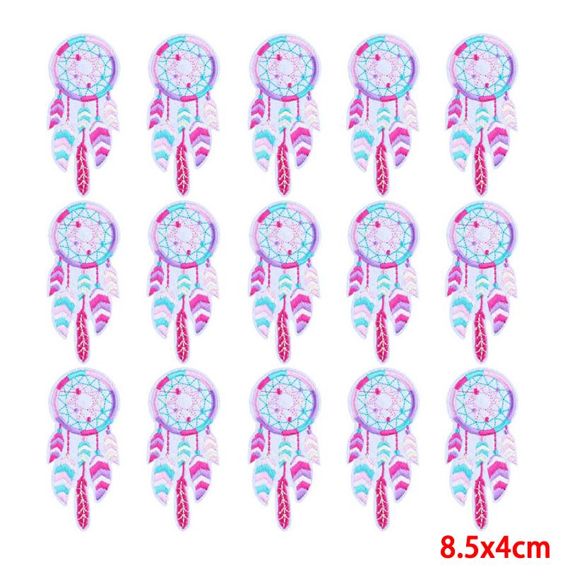 10 Pcs/lot Wholesale Embroidery Patch Iron On Patches For Clothing Patches On Clothes Jackets Decor Applique Sew Supplies