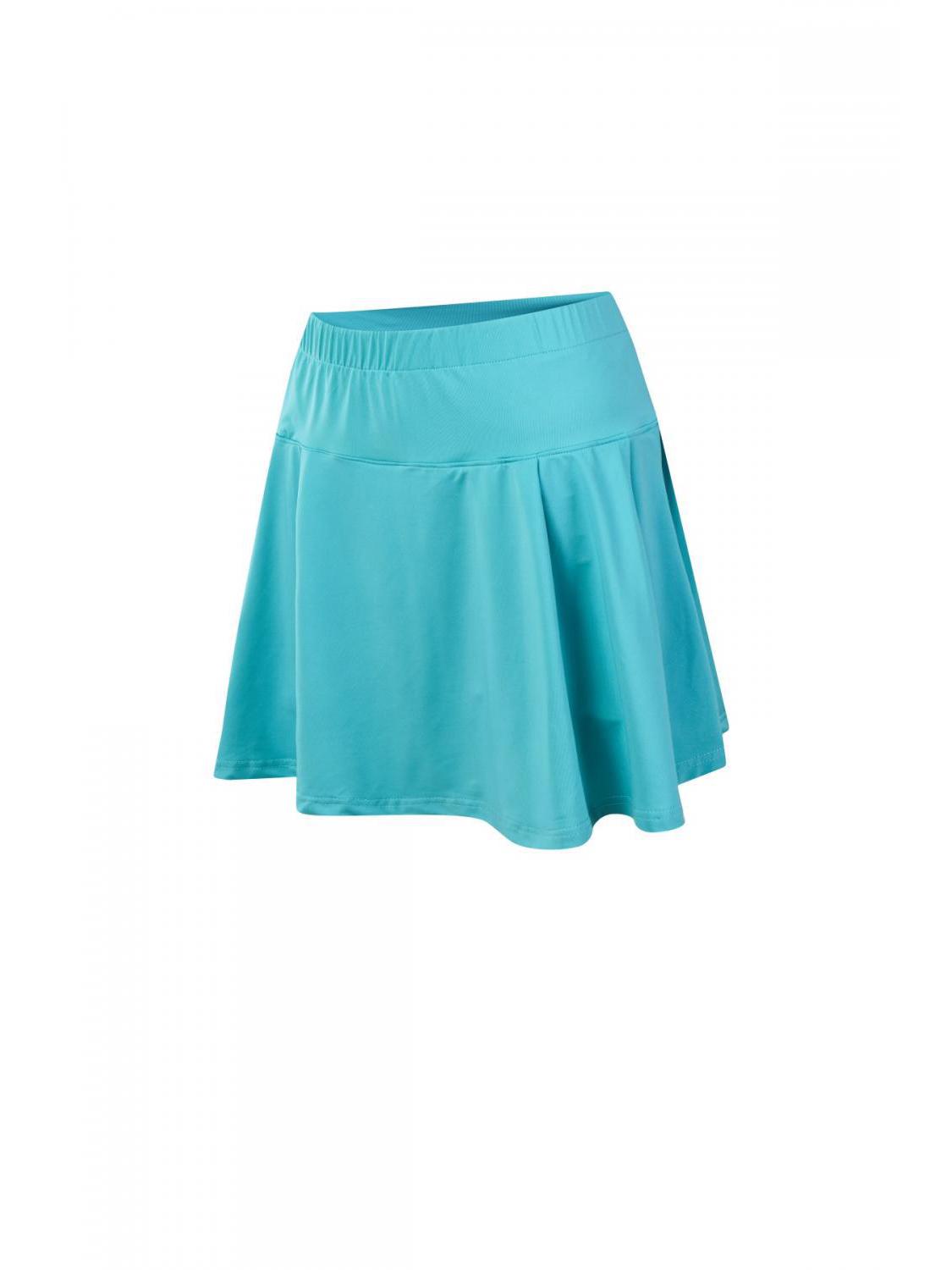 

Женская быстросохнущая спортивная юбка-шорты с высокой посадкой и плиссировкой, черная L озеро синий