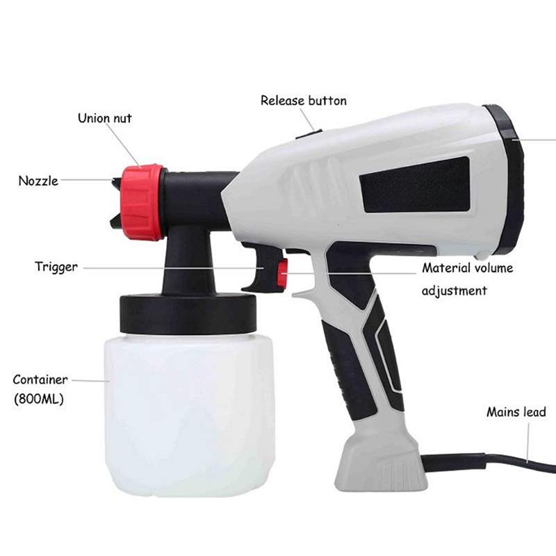 220-240V Removable High Pressure Electric Paint Spray Guns 50/60Hz Cake Chocolate Spray Guns Paint Airbrush Spraying DIY Tools