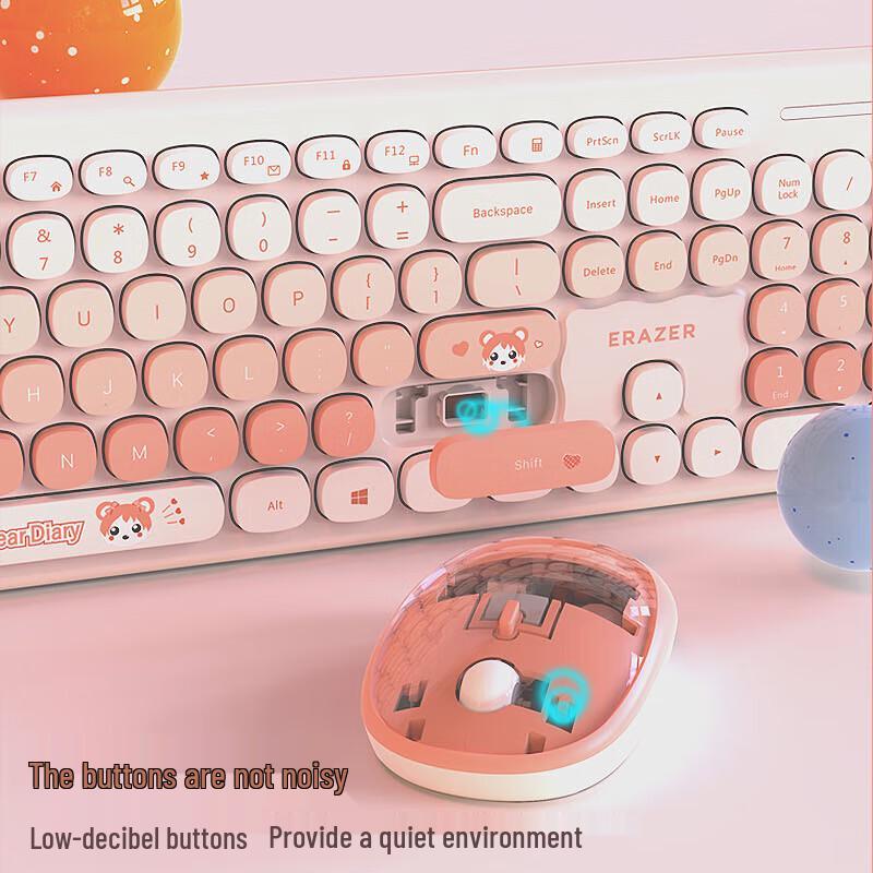 

Lenovo Eco-Energetic Wireless Quiet Keyboard & Mouse Combo for Girls