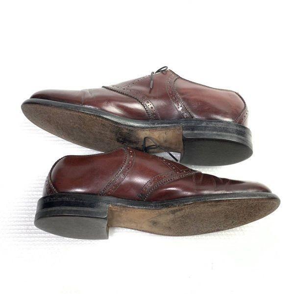 USA/Vintage/Unbekannter Hersteller/Goodyear Welt Saddle Schuhe Wholecut/8.5 D/B/25.5-26.5cm/Rotbraun/(GEBRAUCHT)