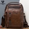 Genuine Leather Men Crossbody Bag Large-capacity Multifunctional Travel Bag