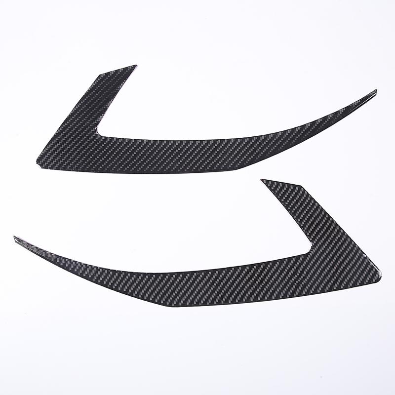 2Pcs Car Headlight Headlamp Front Lamp Eyebrow Sticker Eyelid Decoration Trim For Nissan 350Z 2003-2006 Styling
