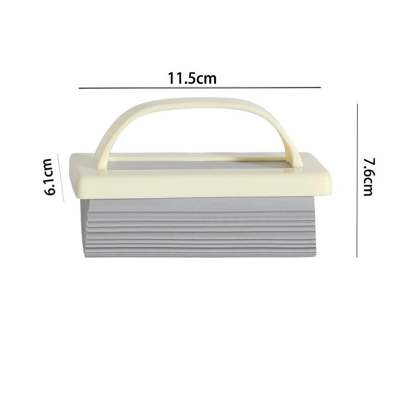 

Мини-ручная швабра-губка для домашнего использования - впитывающая полиуретановая чистящая доска, моющаяся и съемная, идеально подходит для кухни, ванной комнаты белый