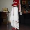 Damen Mittelhohe Weite Beine Jogginghose Lockerer Sitz Japanischer Lässiger Dackel Print Frühling Damen Trainingshose
