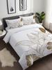 Ensemble de housse de couette 3 pièces à imprimé floral élégant sans couette Style simple Parures de lit 100 % polyester Décoration de chambre Taille Simple Twin Full