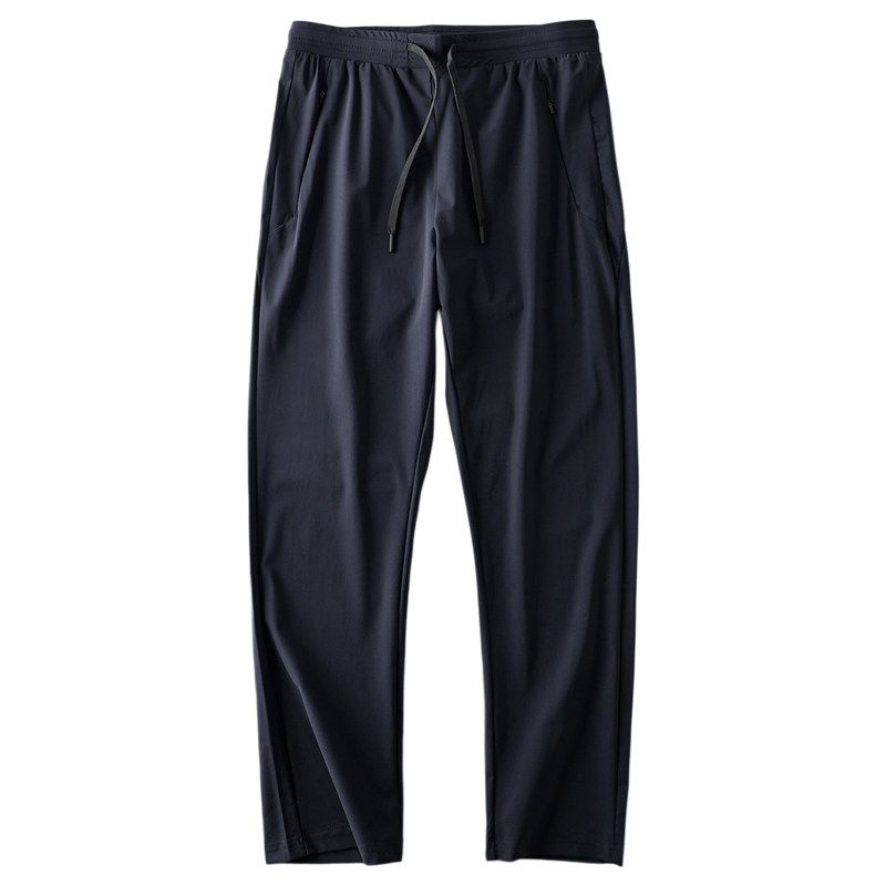 Export Tail Single Cut Label Woven Milk Ice Silk Sports Pants Men's Summer Thin Air Conditioning Pants Men's Casual Trousers