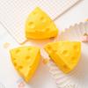 Stress Relief Cheese Squeeze Toy Slow Rising Triangular Square Cheese Sensory Toy Portable Kids Adults Simulated Food Pinch Fidget Toy
