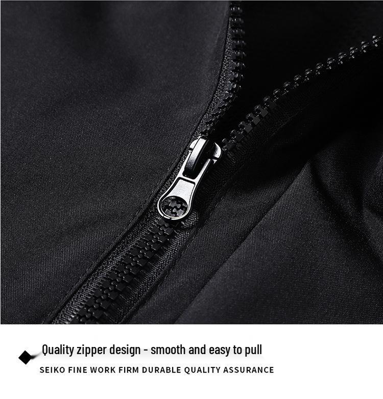 Autumn Waterproof Windproof Hooded Jacket - Unisex Color Block Thin Mountaineering Outerwear