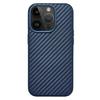 KZDOO For iPhone 15 Pro Magnetic Case Carbon Fiber Texture Leather+PC Phone Cover