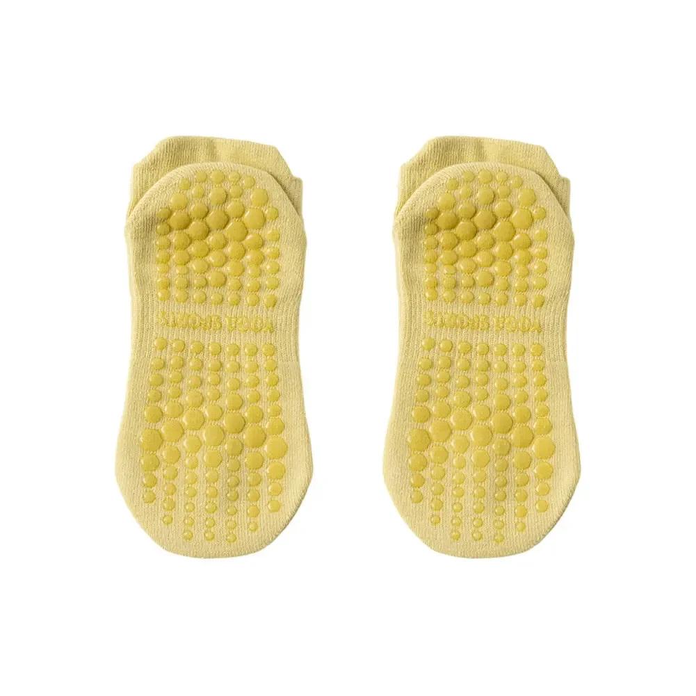 

1 Pair Women Low Cut Socks Fitness Dance Yoga Socks Mesh Breathable Anti-Slip Floor Pilates Socks Professional Sprots Supplies світло-жовтого кольору