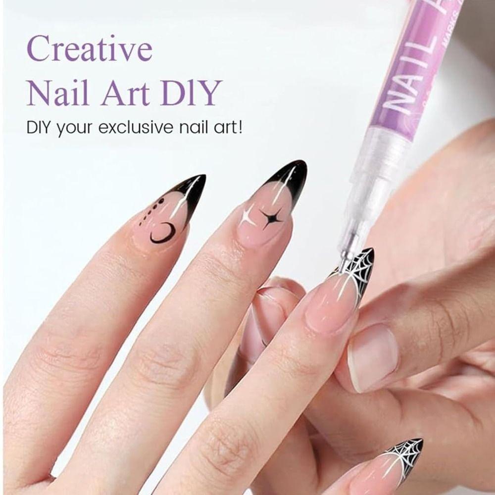 12 Colors Nail Art Graffiti Pen DIY Nail Art Pens Set New Nail Art Marker